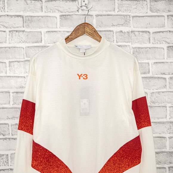 Y-3 Yohji Yamamoto ADIDAS CH2 Long Sleeve T-Shirt Cream Color Size M NWT - Picture 3 of 11